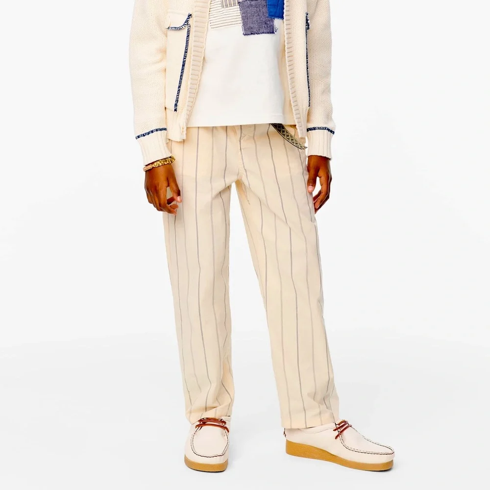 Zara Collection STRIPED POPLIN TROUSERS - Picture 2 of 6